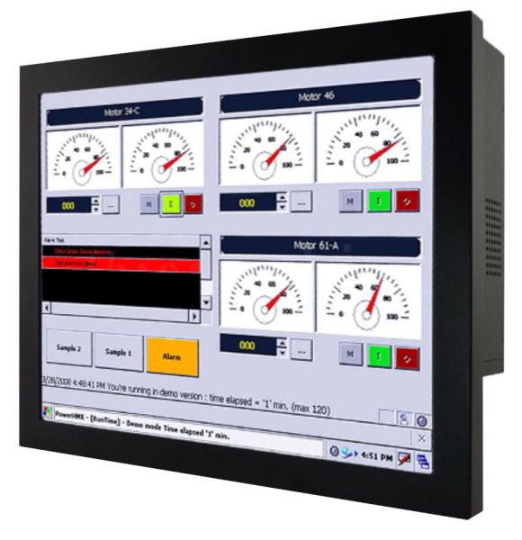 Front-right-WM 19-IB70-CH-PRS / TL Produkt-Welten / Panel-PC / Chassis (VESA-Mounting) / Touch-Screen für 1-Finger-Bedienung