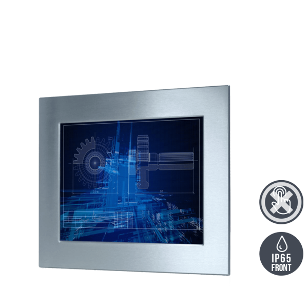 01-Einbau-Industriemonitor-WM17PME-Edelstahl-IP65_oT.png / TL Produkt-Welten / Industriemonitor / Panel Mount (Einbau von vorne) / ohne Touch-Screen