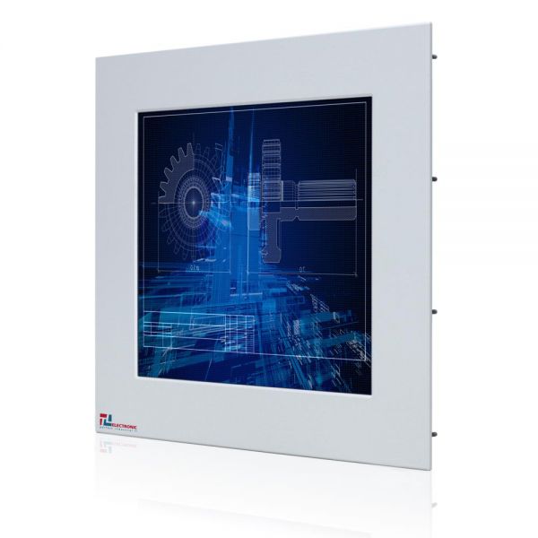 01-Einbau-Industriemonitor-WM17PMA-IP65 / TL Produkt-Welten / Panel-PC / Panel Mount (Einbau von vorne) / Touch-Screen für 1-Finger-Bedienung
