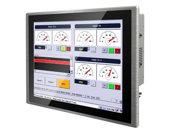 01-PCAP-Multitouch-Industrie-Panel-PC-R19IB7T-PPM1 / TL Produkt-Welten / Panel-PC / Panel Mount (Einbau von vorne) / Multitouch-Screen, projiziert-kapazitiv (PCAP)