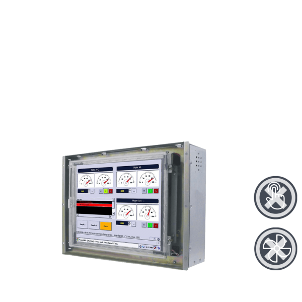21-Einbau-Industrie-Panel-PC-R08IB3S-OFU1.png / TL Produkt-Welten / Panel-PC / Open Frame (Einbau von Hinten) / ohne Touch-Screen