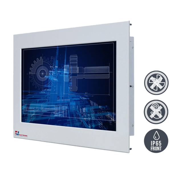 01-Industrie-Panel-PC-WM22WPMA-IP65-Einbau.png / TL Produkt-Welten / Panel-PC / Panel Mount (Einbau von vorne) / ohne Touch-Screen