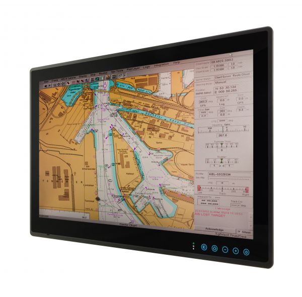 01-Marine-Display-W26L100-MRA1FP.jpg / TL Produkt-Welten / Marine / Panel Mount (Einbau von vorne) / Multitouch-Screen, projiziert-kapazitiv (PCAP)