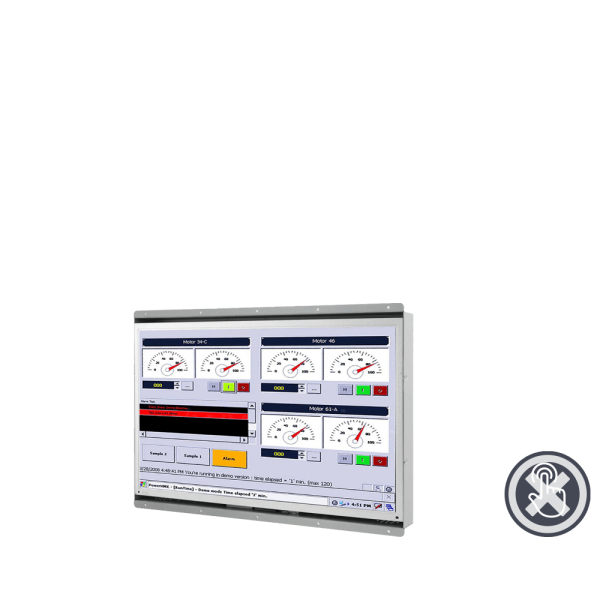 21-Einbau-Industrie-LCD-W15L100-OFA2_oT.png / TL Produkt-Welten / Industriemonitor / Open Frame (Einbau von hinten) ohne Touch-Screen