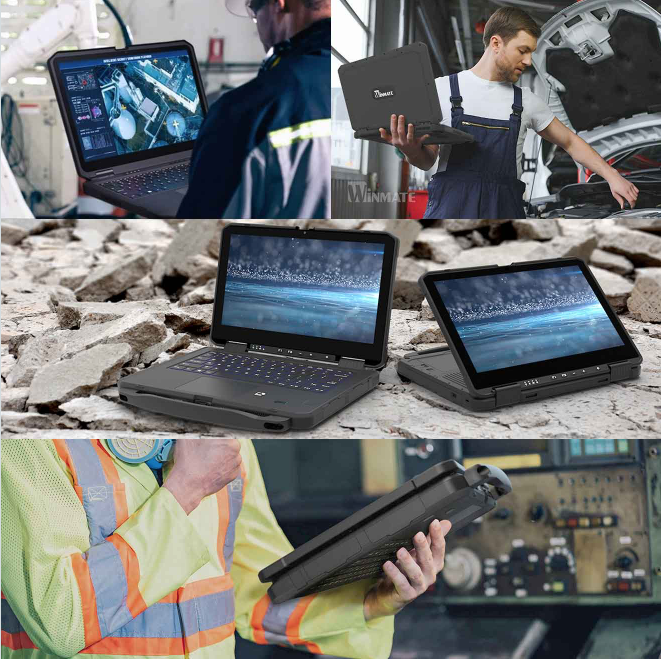 Sicherer, komfortabler, länger, schneller arbeiten mit der Rugged Industrial Laptop/Tablet-Familie