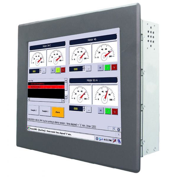 01-Einbau-Industrie-Panel-PC /  TL Produkt-Welten / Panel-PC / Panel Mount (Einbau von vorne) / Touch-Screen für 1-Finger-Bedienung (Abbildung ähnlich)