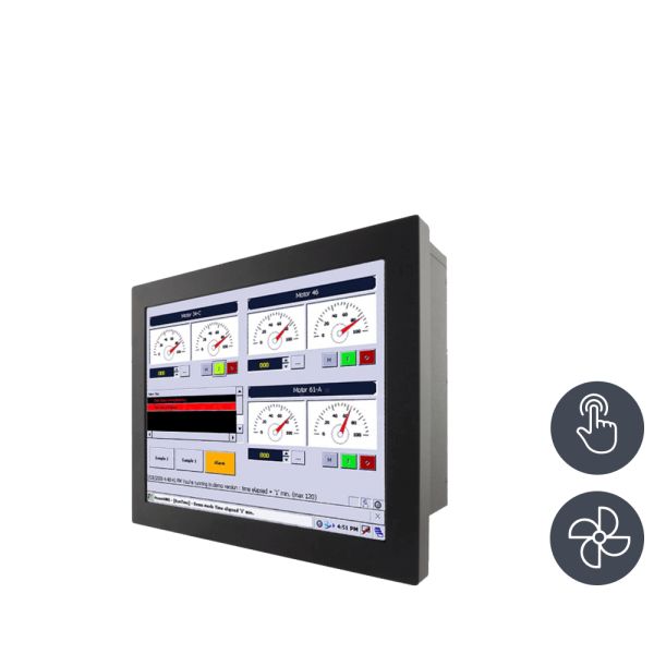 01-Chassis-Industrie-Panel-PC-R15IF7T-CHC3.jpg / TL Produkt-Welten / Panel-PC / Chassis (VESA-Mounting) / Touch-Screen für 1-Finger-Bedienung