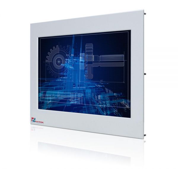 01-Einbau-Industriemonitor-WM15WPMA-IP65 / TL Produkt-Welten / Industriemonitor / Panel Mount (Einbau von vorne) / Touch-Screen für 1-Finger-Bedienung