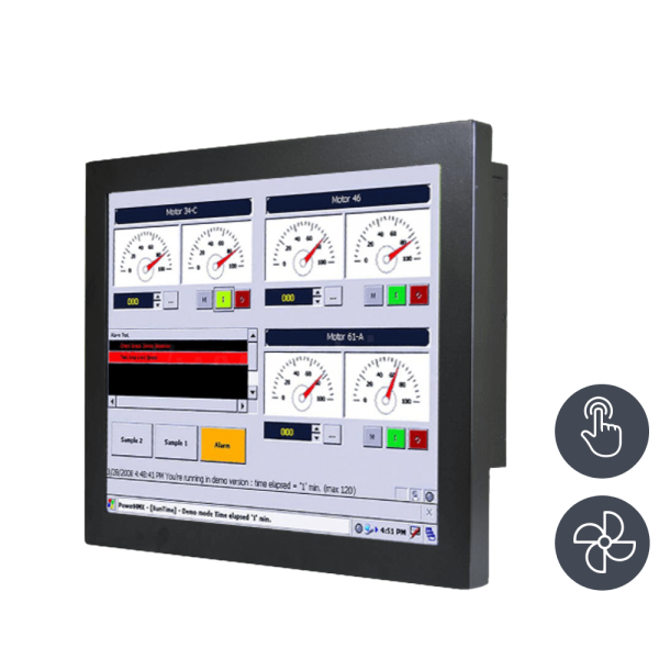 01-Chassis-Industrie-Panel-PC-R19IK7T-CHM1-mT.png / TL Produkt-Welten / Panel-PC / Chassis (VESA-Mounting) / Touch-Screen für 1-Finger-Bedienung
