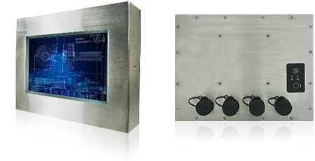 Industrie-Panel-PC in Edelstahl (IP65 geschützt), 7-Zoll für HMI-Anwendungen