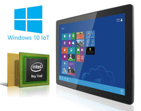 HMI-Panel-PC mit Intel Baytrail und Windows 10 IoT