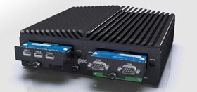 frontseitig am Embedded-PC zu montierende Schnittstellen-Module