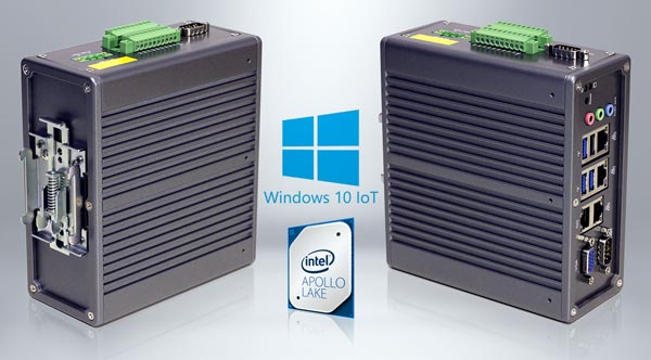 Ab sofort ist der Embedded-Industrie-PC DR2100 für die Hutschiene auch mit Intel Apollo Lake CPU ausgestattet