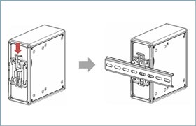 DIN-Schienen-Montagekit für einfache Installation
