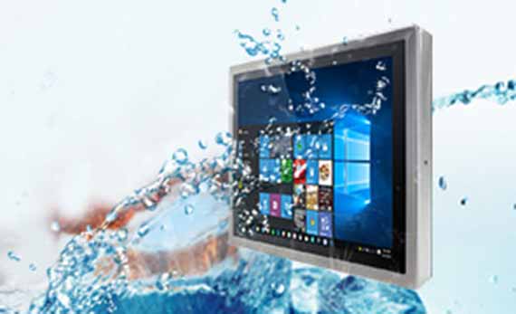 Panel-PC in IP65 bietet Schutz gegen Wasser
