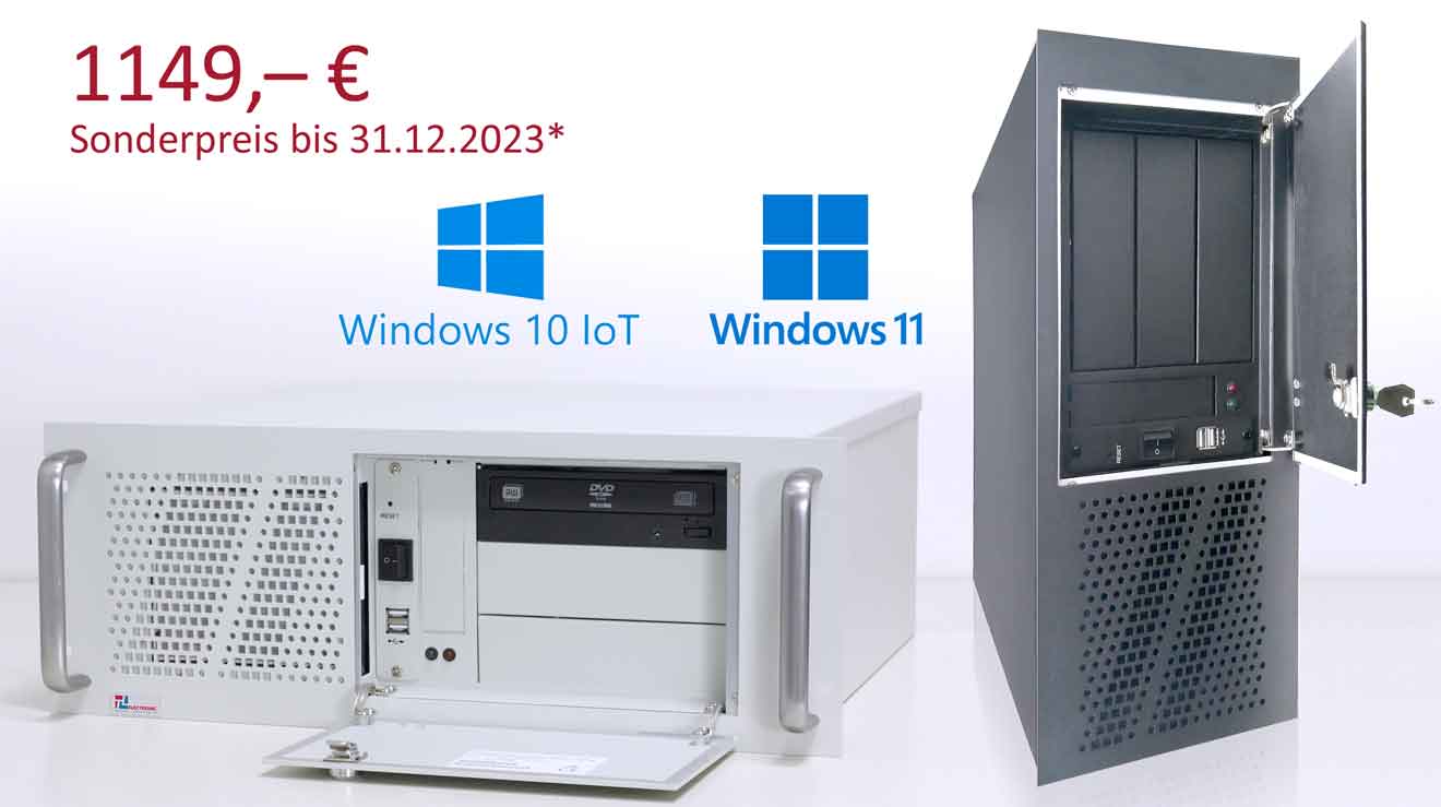 19-Zoll-Industrie-PC und Desktop robust und hochwertig verarbeitet