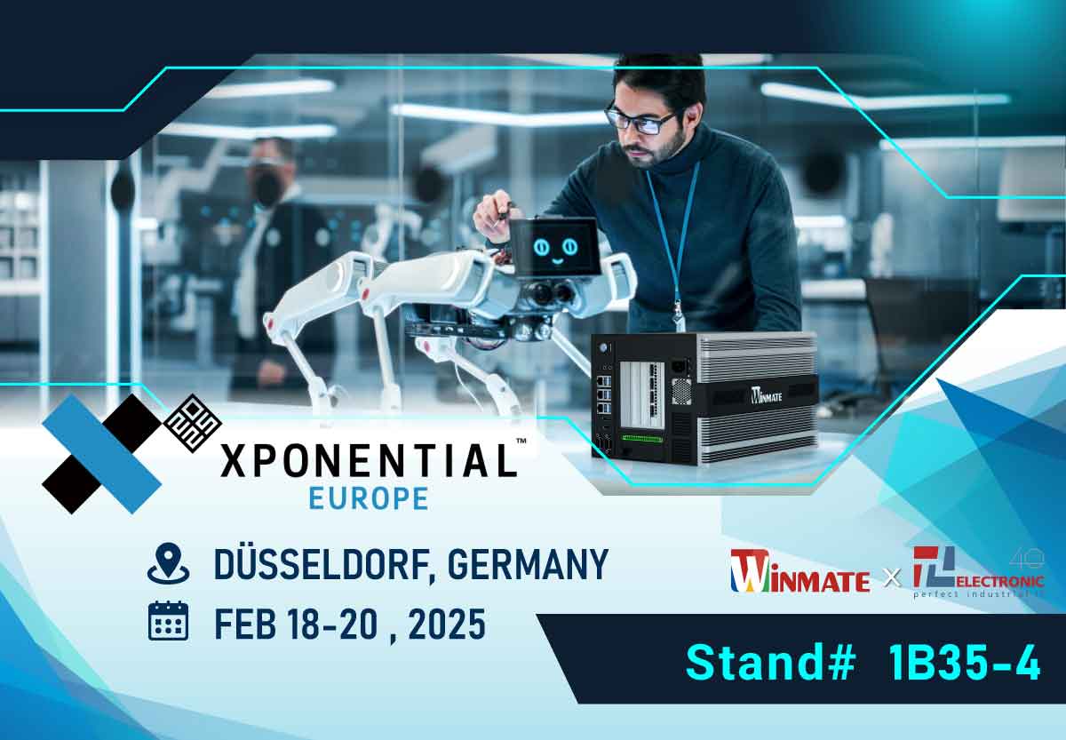 XPONENTIAL EUROPE 2025, Düsseldorf 18.-20.02.2025, Winmate und TL Electronic auf Stand Nr. 1B35-4